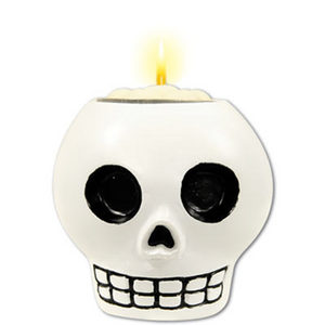 DOD SKULL DECORATIVE TEA LIGHT HOLDER