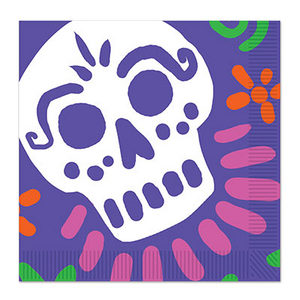 DAY OF THE DEAD SKULL LUNCH NAPKINS 16C