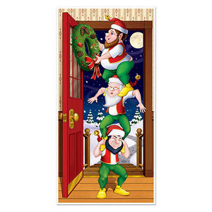 CHRISTMAS ELVES DOOR COVER 30INX5FT
