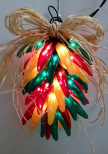 LIGHTS RISTRA CHILI PEPPER - FIESTA 10IN