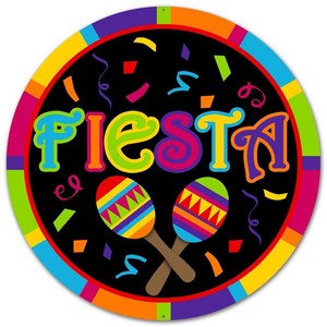 SIGN FIESTA METAL 12IN DIAMETER