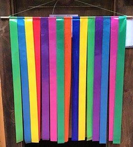 RIBBON CURTAIN RAINBOW JUMBO