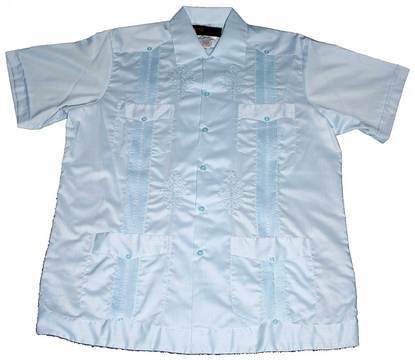 GUAYABERA ADULT SHRT SLEE 65POLY35COTT - Alamo Fiesta