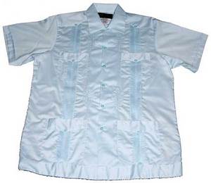 GUAYABERA ADULT SHRT SLEE 65POLY35COTT