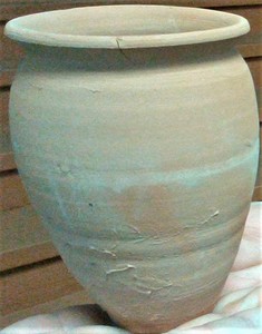 RED CLAY VASE 5.25X3.5IN