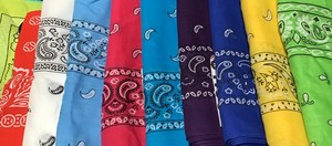 BANDANA ONE-SIDE 22X22IN