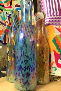 GLASS BOTTLE MULTICOLOR