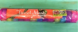 RIBBON MESH METALLIC MULTI 21INX10YD