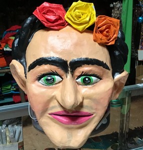 PAPER MACHE MASK FRIDA CALAVERAS