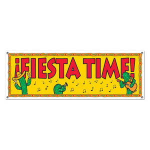 FIESTA TIME! SIGN BANNER