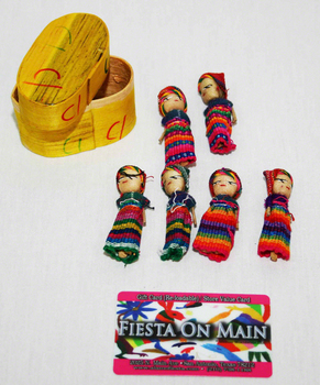 WORRY DOLLS W/BOX LARGE 3.5X4IN