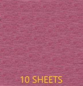 CREPE PAPER PACK OF 10 SHEETS 78X19IN - BRIGHT PINK EA