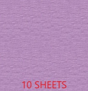 CREPE PAPER PACK OF 10 SHEETS 78X19IN - LILAC EA