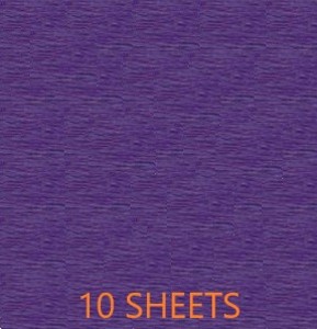 CREPE PAPER PACK OF 10 SHEETS 78X19IN - PURPLE EA