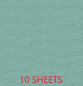 CREPE PAPER PACK OF 10 SHEETS 78X19IN - TURQUOISE EA