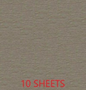 CREPE PAPER PACK OF 10 SHEETS 78X19IN - GREY EA