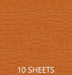 CREPE PAPER PACK OF 10 SHEETS 78X19IN - ORANGE EA