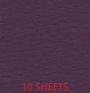 CREPE PAPER PACK OF 10 SHEETS 78X19IN - VIOLET EA