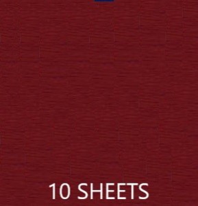 CREPE PAPER PACK OF 10 SHEETS 78X19IN - RED EA
