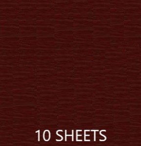 CREPE PAPER PACK OF 10 SHEETS 78X19IN - WINE RED EA
