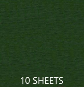 CREPE PAPER PACK OF 10 SHEETS 78X19IN - CHRISTMAS GREEN EA