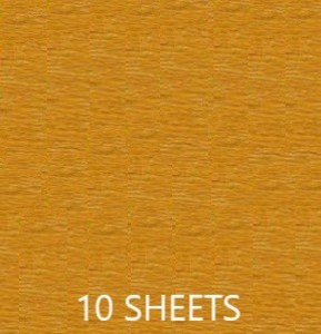 CREPE PAPER PACK OF 10 SHEETS 78X19IN - MARIGOLD YELLOW EA