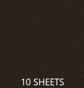 CREPE PAPER PACK OF 10 SHEETS 78X19IN - DARK BROWN EA