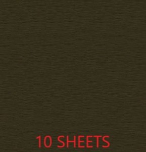 CREPE PAPER PACK OF 10 SHEETS 78X19IN - BROWN EA