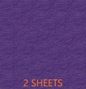 CREPE PAPER PACK OF 2 SHEETS 78X19IN - PURPLE EA