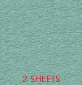 CREPE PAPER PACK OF 2 SHEETS 78X19IN - TURQUOISE EA