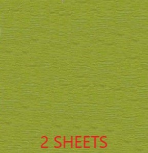 CREPE PAPER PACK OF 2 SHEETS 78X19IN - LIME GREEN EA