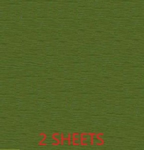 CREPE PAPER PACK OF 2 SHEETS 78X19IN - GREEN EA