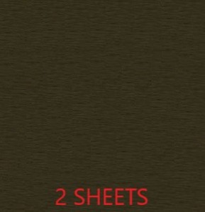 CREPE PAPER PACK OF 2 SHEETS 78X19IN - BROWN EA