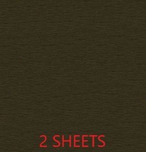 CREPE PAPER PACK OF 2 SHEETS 78X19IN - BROWN EA