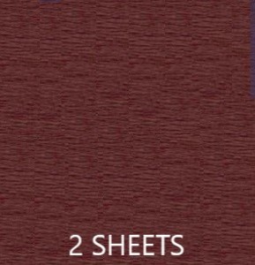 CREPE PAPER PACK OF 2 SHEETS 78X19IN - SCARLET EA