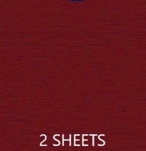 CREPE PAPER PACK OF 2 SHEETS 78X19IN - RED EA
