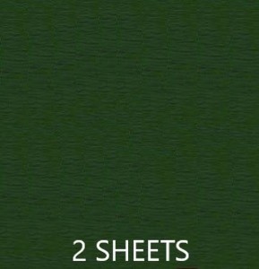 CREPE PAPER PACK OF 2 SHEETS 78X19IN - CHRISTMAS GREEN EA