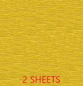 CREPE PAPER PACK OF 2 SHEETS 78X19IN - YELLOW EA