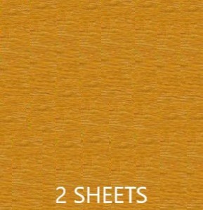 CREPE PAPER PACK OF 2 SHEETS 78X19IN - MARIGOLD YELLOW EA
