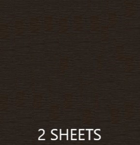 CREPE PAPER PACK OF 2 SHEETS 78X19IN - DARK BROWN EA