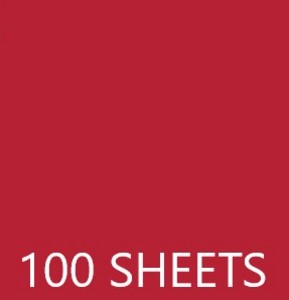 TISSUE PAPER BAG- 100 SHEETS 19.68X29.56IN - RED EA