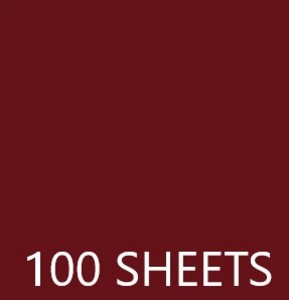 TISSUE PAPER BAG- 100 SHEETS 19.68X29.56IN - WINE RED EA
