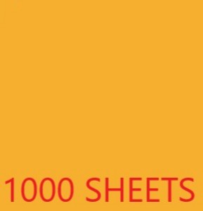 TISSUE PAPER CASE- 1000 SHEETS 19.68X29.56IN - YELLOW CASE