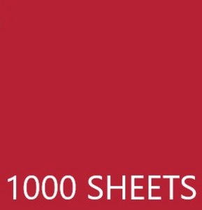TISSUE PAPER CASE- 1000 SHEETS 19.68X29.56IN - RED CASE
