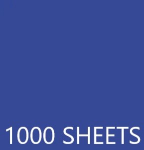 TISSUE PAPER CASE- 1000 SHEETS 19.68X29.56IN - BRIGHT BLUE CASE