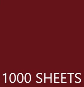 TISSUE PAPER CASE- 1000 SHEETS 19.68X29.56IN - WINE RED CASE