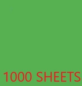 TISSUE PAPER CASE- 1000 SHEETS 19.68X29.56IN - LIME GREEN EA