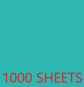 TISSUE PAPER CASE- 1000 SHEETS 19.68X29.56IN - TURQUOISE EA
