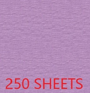 CREPE PAPER CASE OF 250 SHEETS 78X19IN - LILAC EA