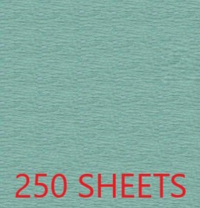 CREPE PAPER CASE OF 250 SHEETS 78X19IN - TURQUOISE EA